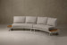 Barbados C-Shape Patio Lounge Set with Coffee Table Corner Patio Lounge Set - 5
