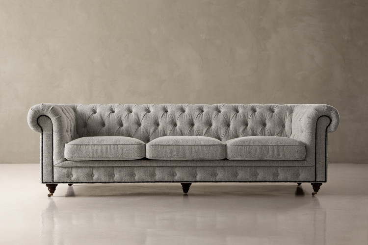 Jefferson Chesterfield 3-Seater Couch - Dove Grey 3 - Seater Couches - 1