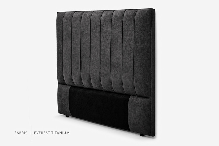 Harlem Headboard - Queen - Everest Titanium Queen Headboards - 1