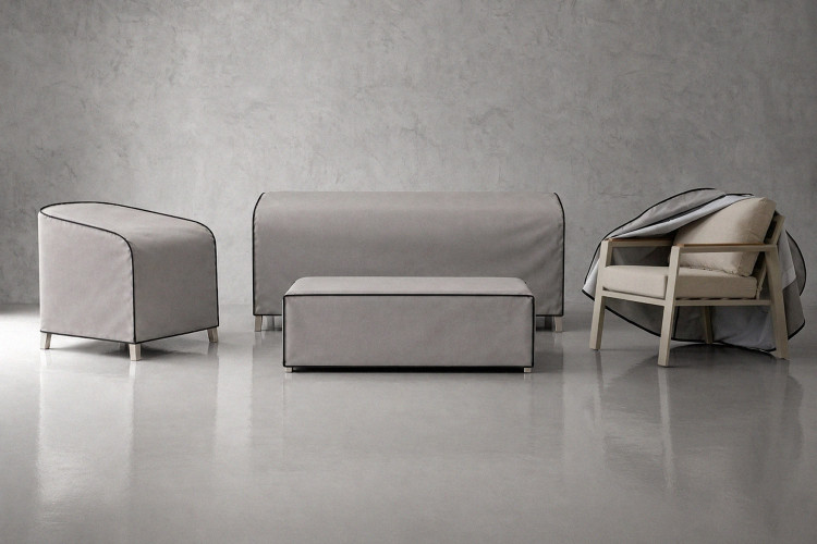 Protective Cover - Meravi Patio Lounge Set - Grey Protective Covers - 1