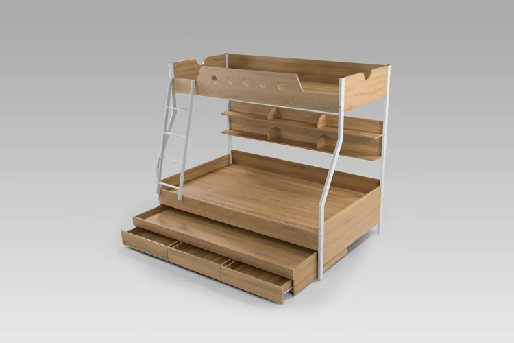 Pluto Double Bunk Bed Kids Beds - 1
