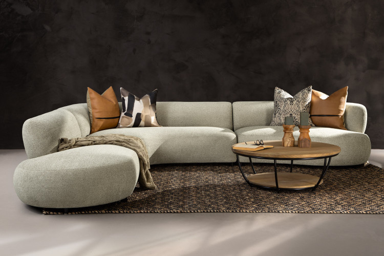 Lunessence L-Shape Couch - Serenity Sand Living Room Furniture - 13