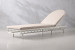 Lisbon Pool Lounger - Stone & White Patio and Outdoor Lounge Furniture - 2