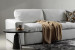Bexley Leather Grand Corner Couch Set with Ottoman - Pearl Modular Couches - 3