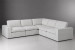 Bexley Leather Grand Corner Couch Set - Pearl Couches - 2