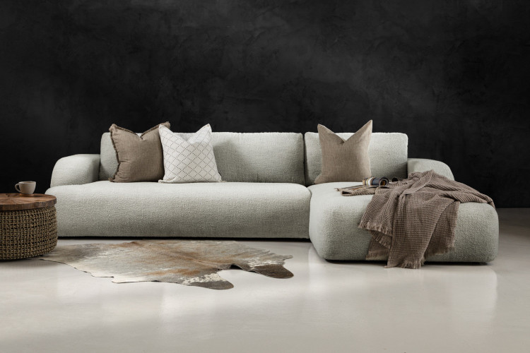 Orclan L-Shape Couch - Ivory Drift L-Shape Couches - 1