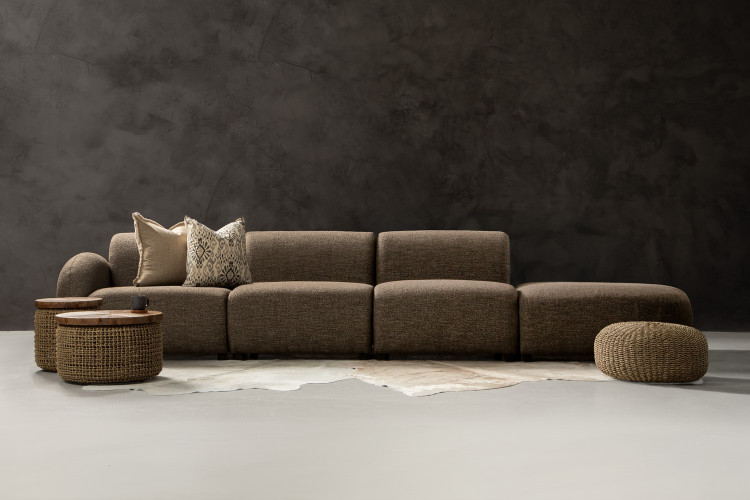 Wentworth Modular Open 4-Seater Couch - Wood Drift Couches - 1