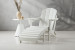 Hampton Patio Lounge Chair & Footrest - White Home - 1