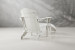 Hampton Patio Lounge Chair & Footrest - White Home - 6