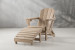 Hampton Patio Lounge Chair & Footrest - Stone Patio Chairs - 2
