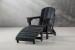Hampton Patio Lounge Chair & Footrest - Charcoal Patio Chairs - 2