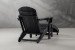 Hampton Patio Lounge Chair & Footrest - Charcoal Patio Chairs - 5