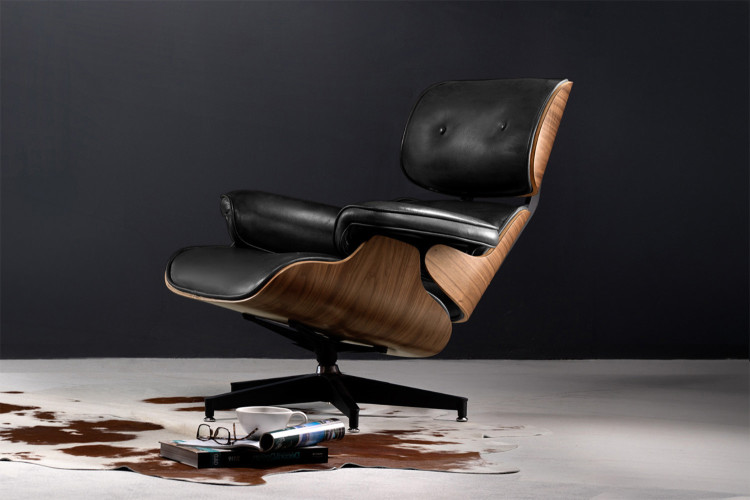 Snowden Leather Chair - Black Armchairs & Lounge Chairs - 1
