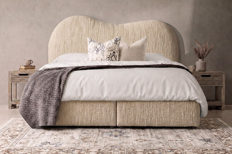Florence Bed - King - Ivory Flint Beds - 1