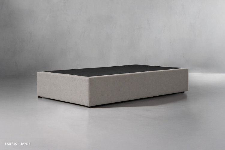 Zoey Upholstered Bed Base - Three Quarter - Bone Bed Bases - 1