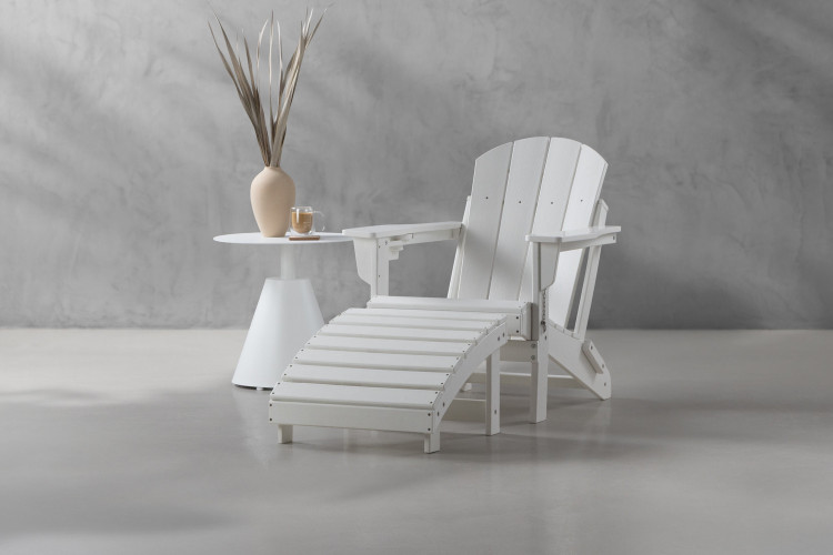 Malia Patio Side Table - White Patio Coffee & Side Tables - 1