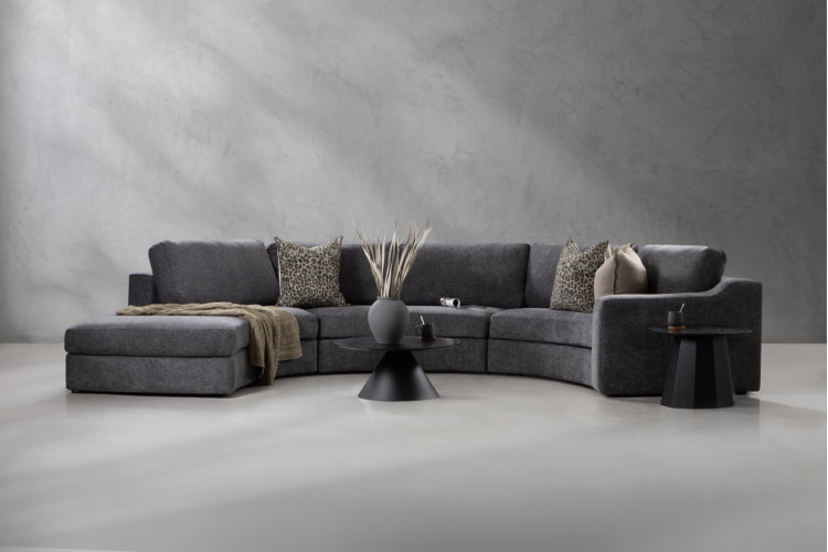Embergrain Modular - Grand C-Shape Daybed - Driftshade Veil Daybed Couches - 1