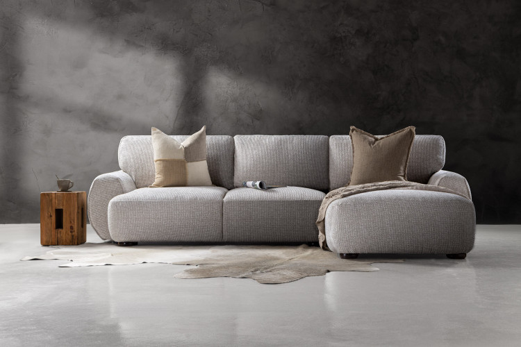 Arden L - Shape Couch - Lunar Grey Couches - 1