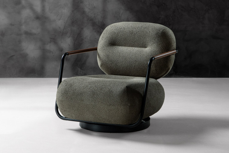 Fleuron Swivel Armchair -...