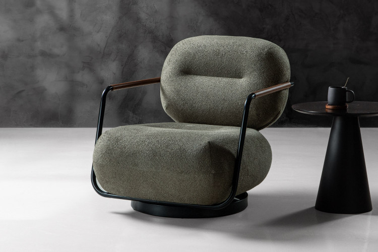Fleuron Swivel Armchair -...