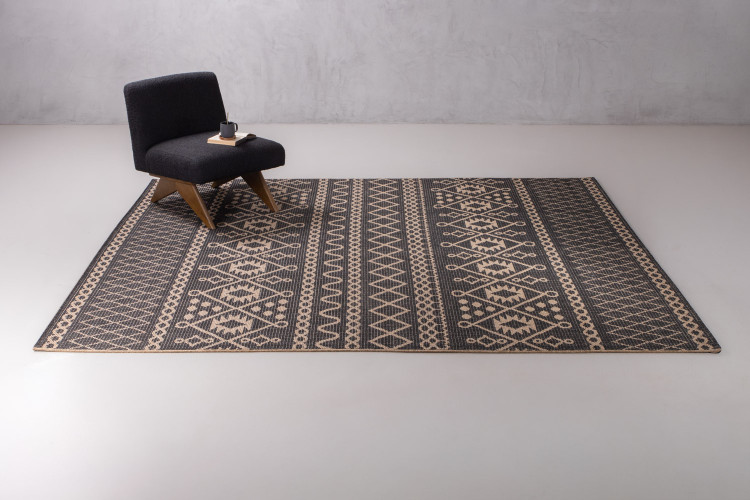 Ziyah Rug - Black - Large Rugs - 1