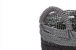 Reza Basket - Large  - Grey & Dark Grey | Baskets | Decor  -