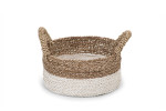 Reza Basket - Medium - White & Natural | Baskets | Decorative Items | Decor | Cielo -