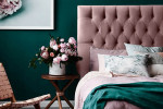 Catherine Headboard - Double - Velvet Pink -
