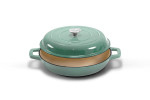 Nouvelle Cast Iron Oven Pan 30cm - Misty Teal -