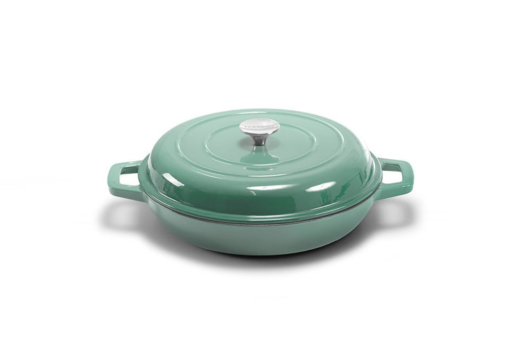 Nouvelle Cast Iron Oven Pan 30cm - Misty Teal -