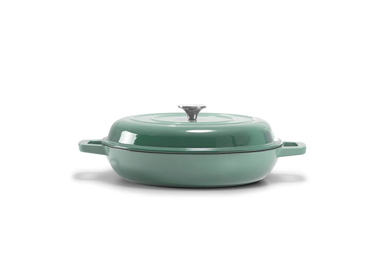 Nouvelle Cast Iron Oven Pan 30cm - Misty Teal -