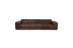 Jagger Leather Modular - 4 Seater Couch - Zambezi Spice -