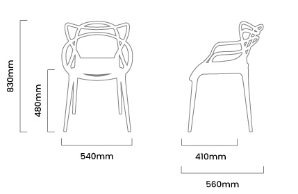 cielo_lena_dining_chair_black_dimensions