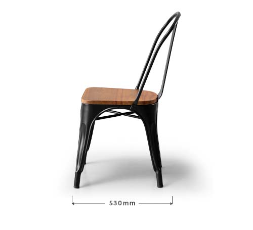 cielo_odell_metal_dining_set_matt_black