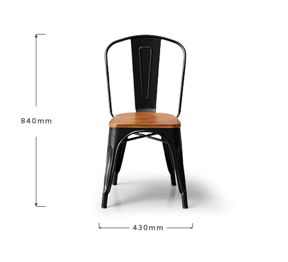 cielo_odell_metal_dining_set_matt_black