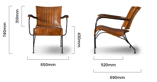 cielo_jolie_leather_armchair_burnt_tan_dimensions