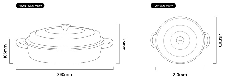 cielo_nouvelle_cast_iron_oven_pan_30cm