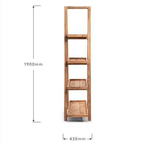 cielo_maximus_ladder_shelf_dimensions